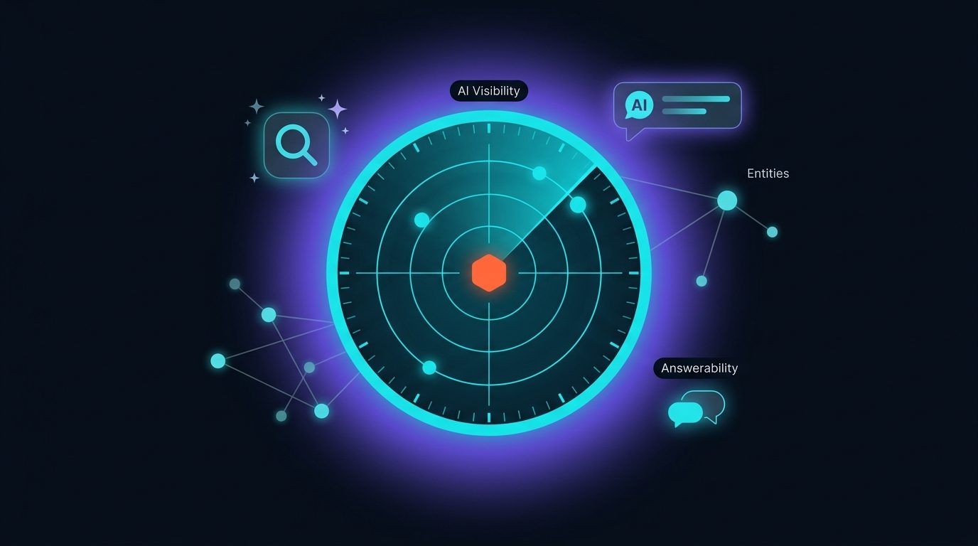 POHPEH GEO / AI visibility scoring visualization